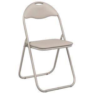 vidaXL Sammenklappelig stol 8 pcs Sandfarvet 48 x 43,5 x 81 cm