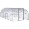 vidaXL h&oslash;nsehus 3x6x2 m galvaniseret st&aring;l