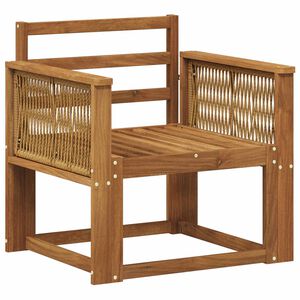 vidaXL Udend&oslash;rs Mellem Sofa Massivt Akacietr&aelig; Naturfarvet