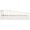 vidaXL daybed med skuffer 90x190 cm massivt fyrretræ hvid