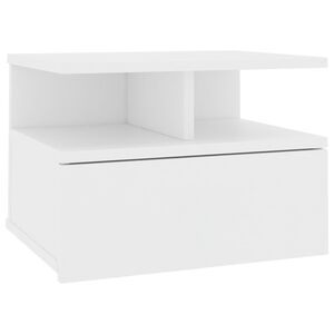vidaXL v&aelig;gh&aelig;ngt natbord 40x31x27 cm konstrueret tr&aelig; hvid