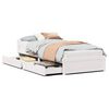 vidaXL sengeramme uden madras 90x190 cm massivt fyrretr&aelig; hvid