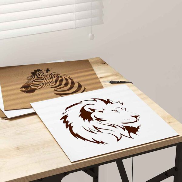 vidaXL Dekor Panels 12 pcs Hvid 30 x 30 x 0.3 cm Konstrueret træ