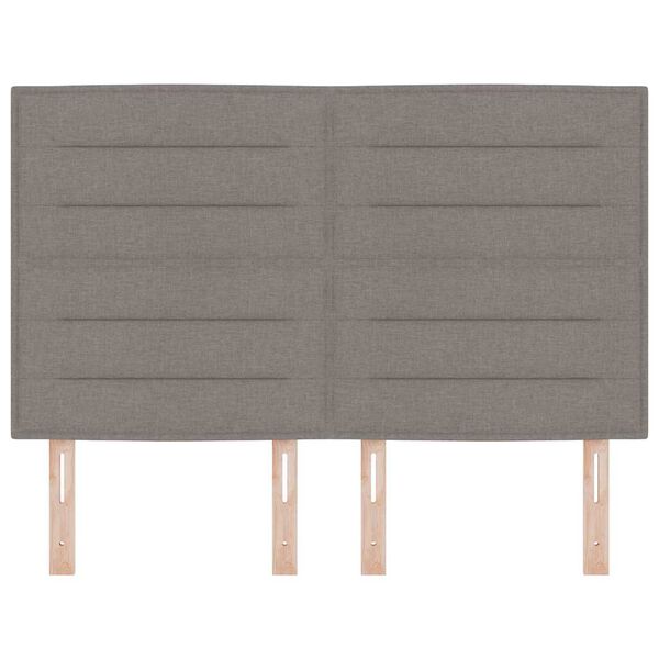 vidaXL Hovedg&aelig;rde med hovedg&aelig;rde Gr&aring;brun 144 cm Faux l&aelig;der