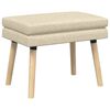 vidaXL Dobbeltlagret b&aelig;nk Cremefarvet 60 x 40 x 46 cm Stof