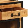 vidaXL skænk 80x31x66 cm massivt ru mangotræ og metal