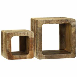 vidaXL TV Enheder 2 stk. Brun 36 x 30 x 36 cm Massivt mangotr&aelig;