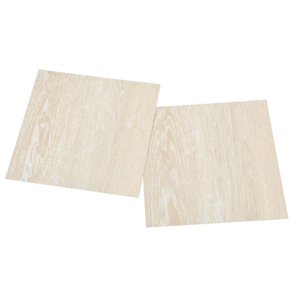 vidaXL Gulvplanker 55 pcs Beige 5,11 m&sup2; PVC