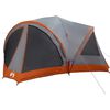 vidaXL Familietelt til 10 personer Gr&aring; og orange 460 x 430 x 214 cm