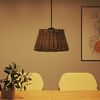 vidaXL lampesk&aelig;rm til loftlampe &Oslash;50x30 cm flet brun