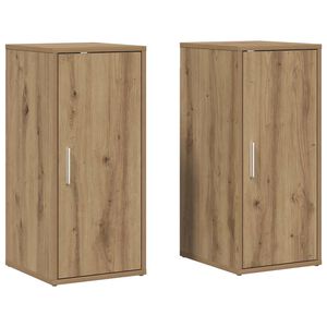 vidaXL skoskabe 2 stk. 32x35x70 cm konstrueret tr&aelig; kunsteg