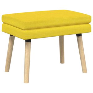vidaXL Dobbeltlagret b&aelig;nk Lys Gul 60 x 40 x 46 cm Stof