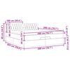 vidaXL osmannisk sengeramme med madras 200x200 cm stof sort