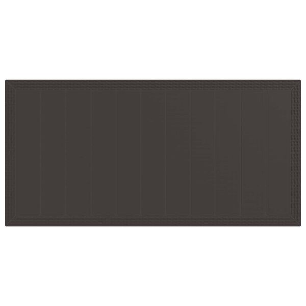 vidaXL Have Spisebordss&aelig;t 9 pcs Brun Polypropylen