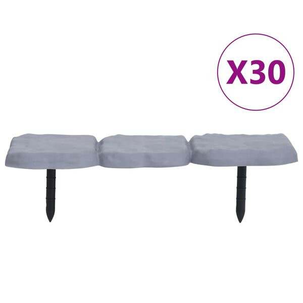 vidaXL pl&aelig;nekanter med jordspyd 30 stk. PP