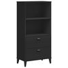 vidaXL bogskab VIKEN 60x35x123 cm konstrueret tr&aelig; hvid