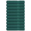 vidaXL håndklæder 10 stk. 100x200 cm 360 g/m2 100 % bomuld grøn
