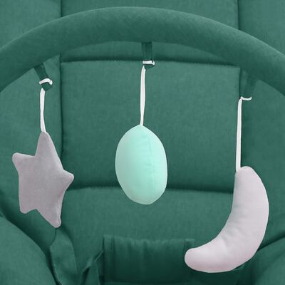 vidaXL skråstol til baby stål grøn