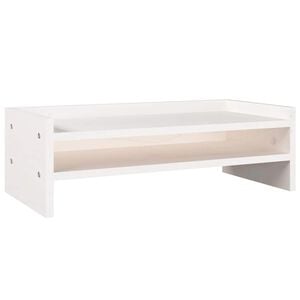 vidaXL sk&aelig;rmholder 50x24x16 cm massivt fyrretr&aelig; hvid