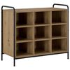 vidaXL Sko skab 85 x 39,5 x 75 cm Konstrueret tr&aelig; Artisan-eg