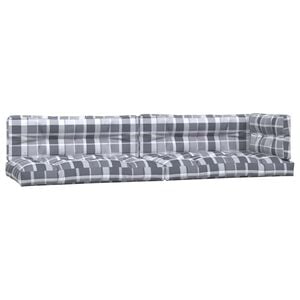 vidaXL pallehynder 5 stk. stof gr&aring;ternet