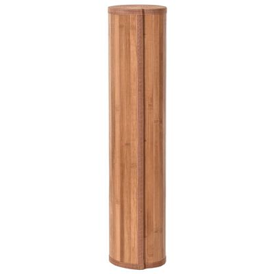 vidaXL gulvtæppe 80x200 cm rektangulær bambus naturfarvet
