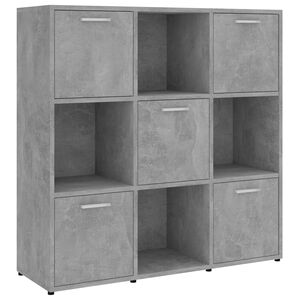 vidaXL bogreol 90x30x90 cm konstrueret tr&aelig; betongr&aring;
