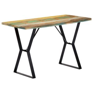 vidaXL spisebord 120x60x76 cm massivt genbrugstr&aelig;