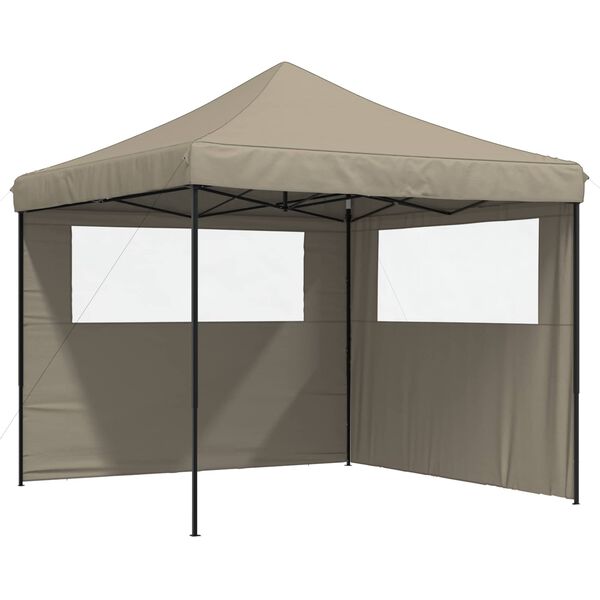 vidaXL Party Tent Gr&aring;brun 292 x 292 x 315 cm Oxford stof