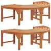 vidaXL Tr&aelig; B&aelig;nk 2 pcs Naturfarvet 160 x 80 x 45cm