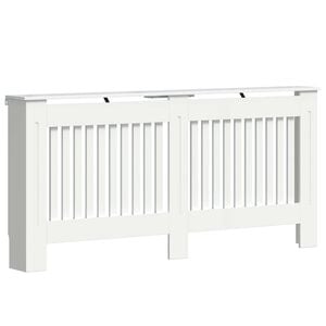 vidaXL Radiatorcover H&oslash;j gloss hvid 172 x 19 x 81,5 cm Konstrueret tr&aelig;