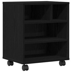 vidaXL Printerstand Sort eg 41 x 32 x 48 cm Konstrueret tr&aelig;