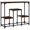 vidaXL konsolbord 89,5x28x76 cm konstrueret tr&aelig; r&oslash;get sonoma-eg