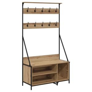 vidaXL T&oslash;jstativ Artisan Egetr&aelig; 100 x 41 x 184 cm Konstrueret tr&aelig;