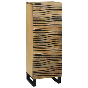 vidaXL Highboard Brun 40 x 33 x 110 cm Massivt mangotr&aelig;