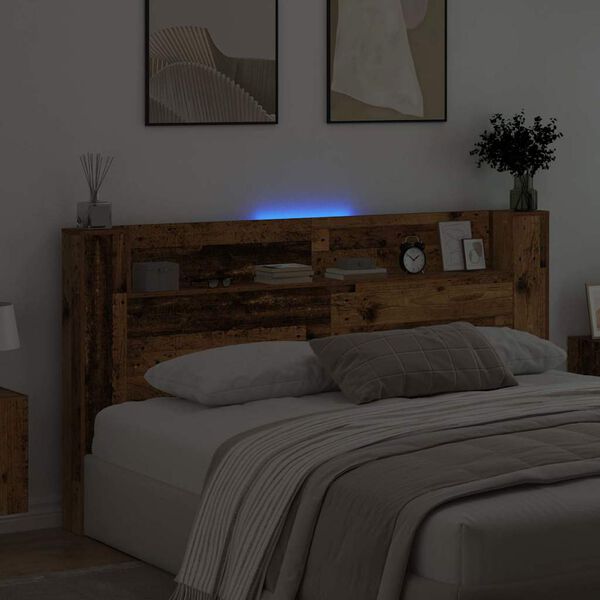 vidaXL Hovedg&aelig;rde Gammelt tr&aelig; 200 x 15 x 103,5 cm Konstrueret tr&aelig;