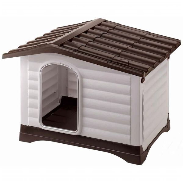 Ferplast hundehus Villa 90 gr&aring; 88 x 72 x 65 cm 87255099