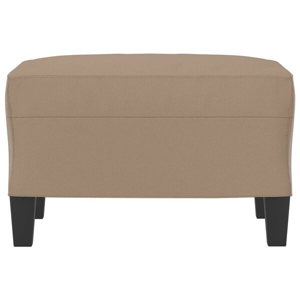 vidaXL fodskammel 60x50x41 cm kunstlæder cappuccino