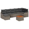 vidaXL Havesofa S&aelig;t 8 stk. Gr&aring; polyrattan