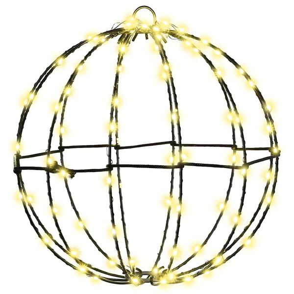 vidaXL Bold med 192 LED'er 2 pcs Varm hvid 30 x 30 x 32 cm Metal