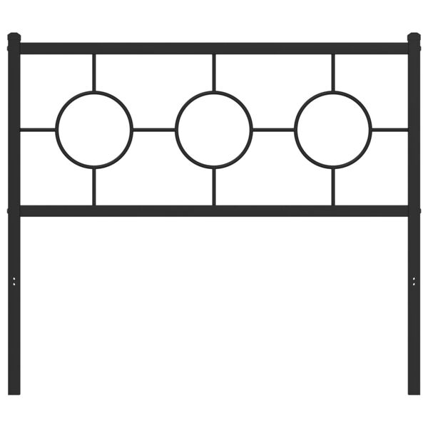 vidaXL udskiftningsgavl 100 cm metal sort