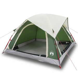 vidaXL 4-personers campingtelt vandt&aelig;t gr&oslash;n