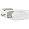 vidaXL daybed uden madras 90x200 cm massivt fyrretr&aelig; hvid