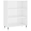 vidaXL skab 69,5x32,5x90 cm konstrueret tr&aelig; hvid h&oslash;jglans