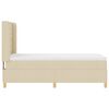 vidaXL Box spring seng med madras Creme 100 x 200 cm Stof