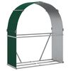 vidaXL br&aelig;ndestativ 120x45x140 cm galvaniseret st&aring;l gr&oslash;n