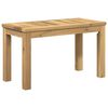 vidaXL Sofabord Hvid 60,5 x 30 x 36 cm Massivt Akacietr&aelig;