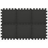 vidaXL gulvmåtter 54 stk. 4,86 ㎡ EVA-skum sort