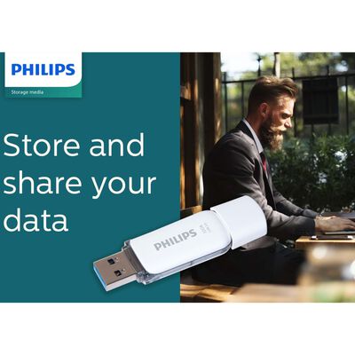 Philips USB-nøgle Snow 2.0 USB 32 GB hvid og grå