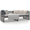 vidaXL daybed 80x200 cm massivt fyrretr&aelig; gr&aring;